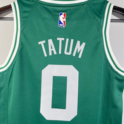 Boston Celtics TATUM #0 Green Kids NBA Jersey