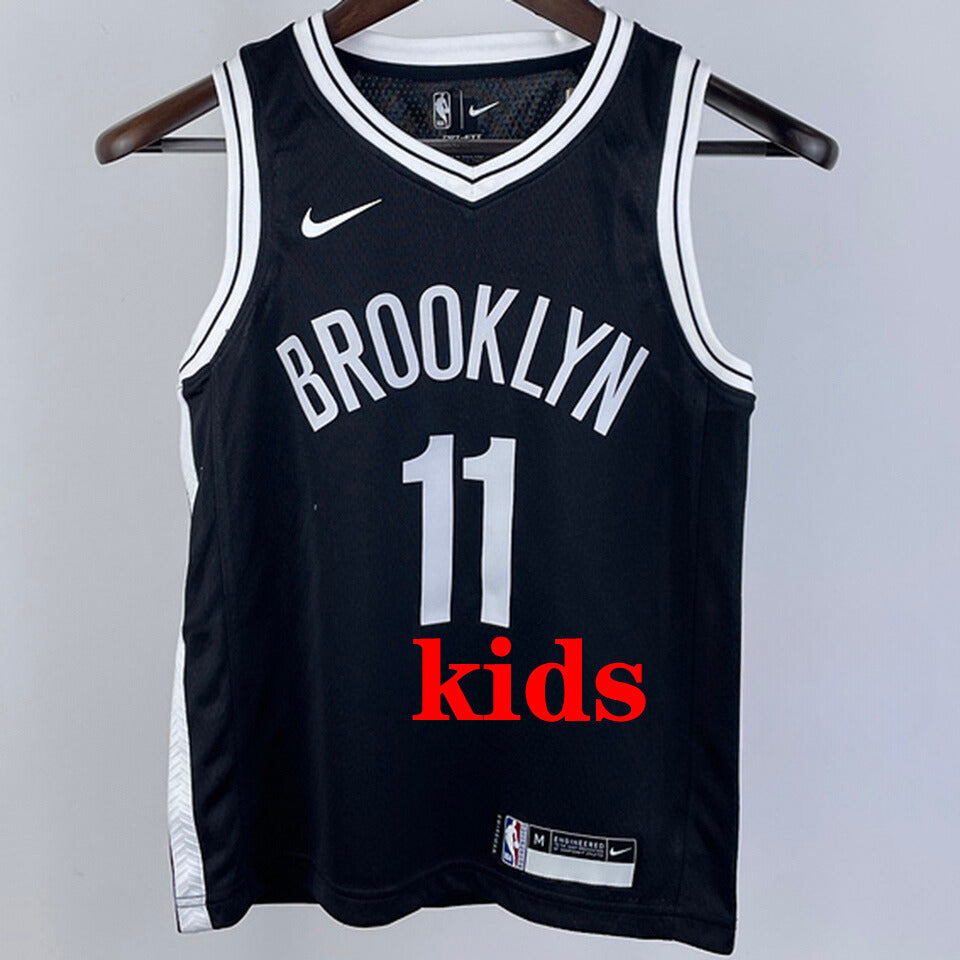 Brooklyn Nets IRVING #11 Bkacl Kids NBA Jersey