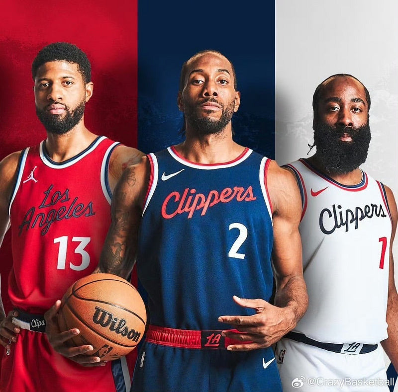 Clippers HARDEN #1 Sapphire Blue NBA Jerseys