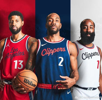 Clippers HARDEN #1 Sapphire Blue NBA Jerseys