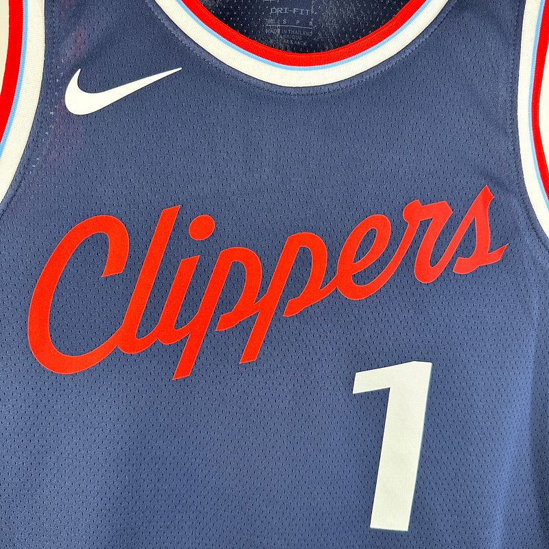 2024/25 Clippers HARDEN #1 Sapphire Blue NBA Jerseys