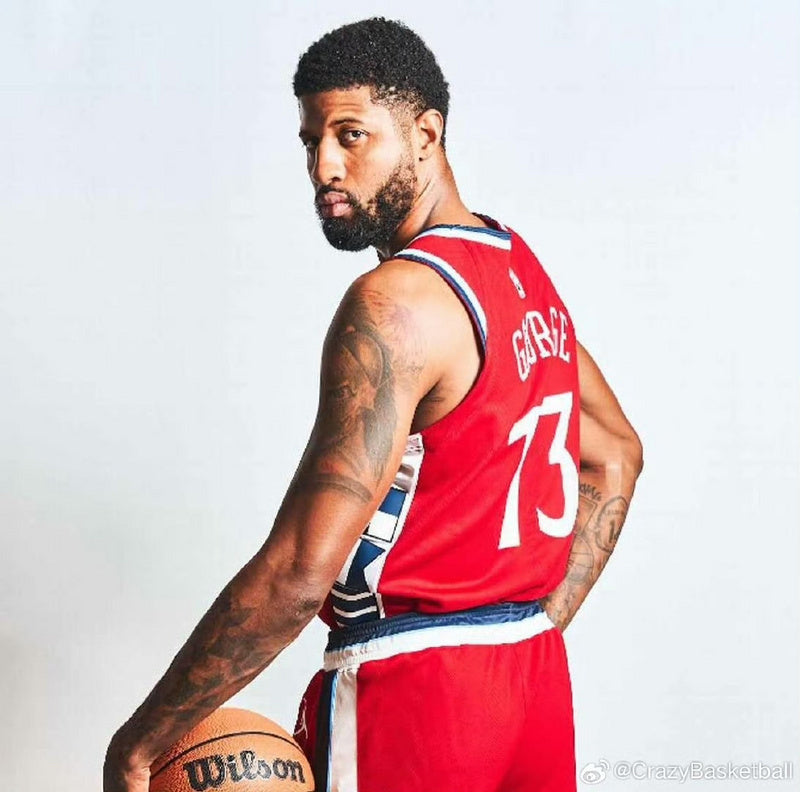2024/25 Clippers GEORGE # 13 Red NBA Jerseys