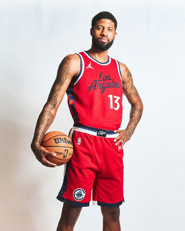 2024/25 Clippers GEORGE # 13 Red NBA Jerseys