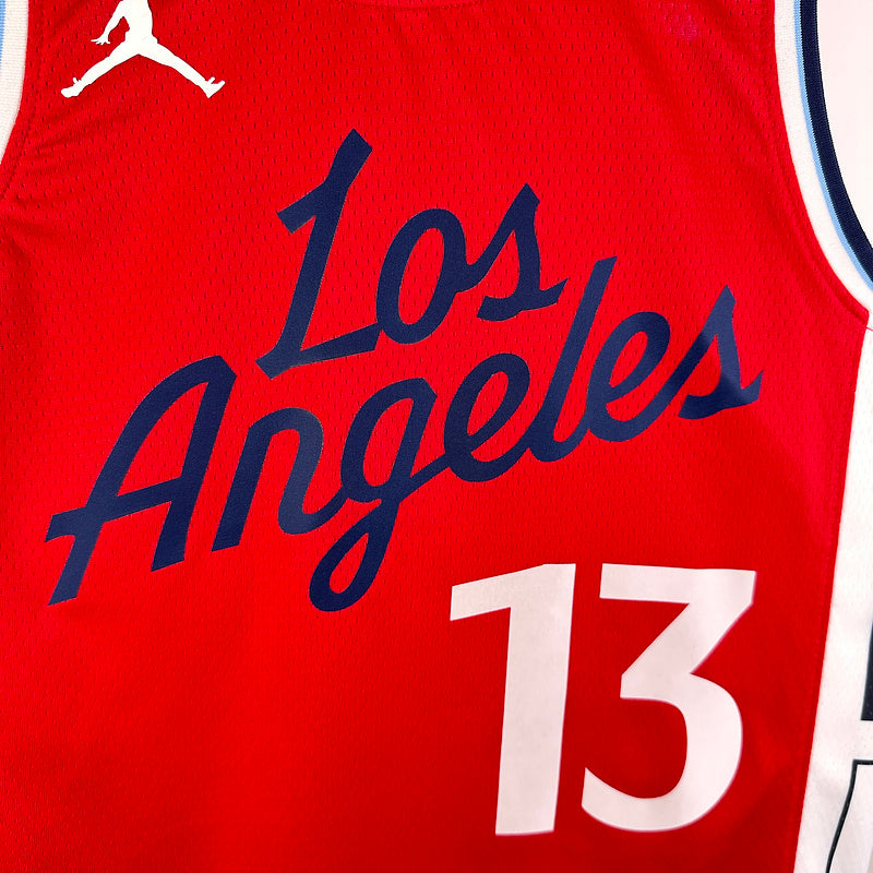 2024/25 Clippers GEORGE # 13 Red NBA Jerseys