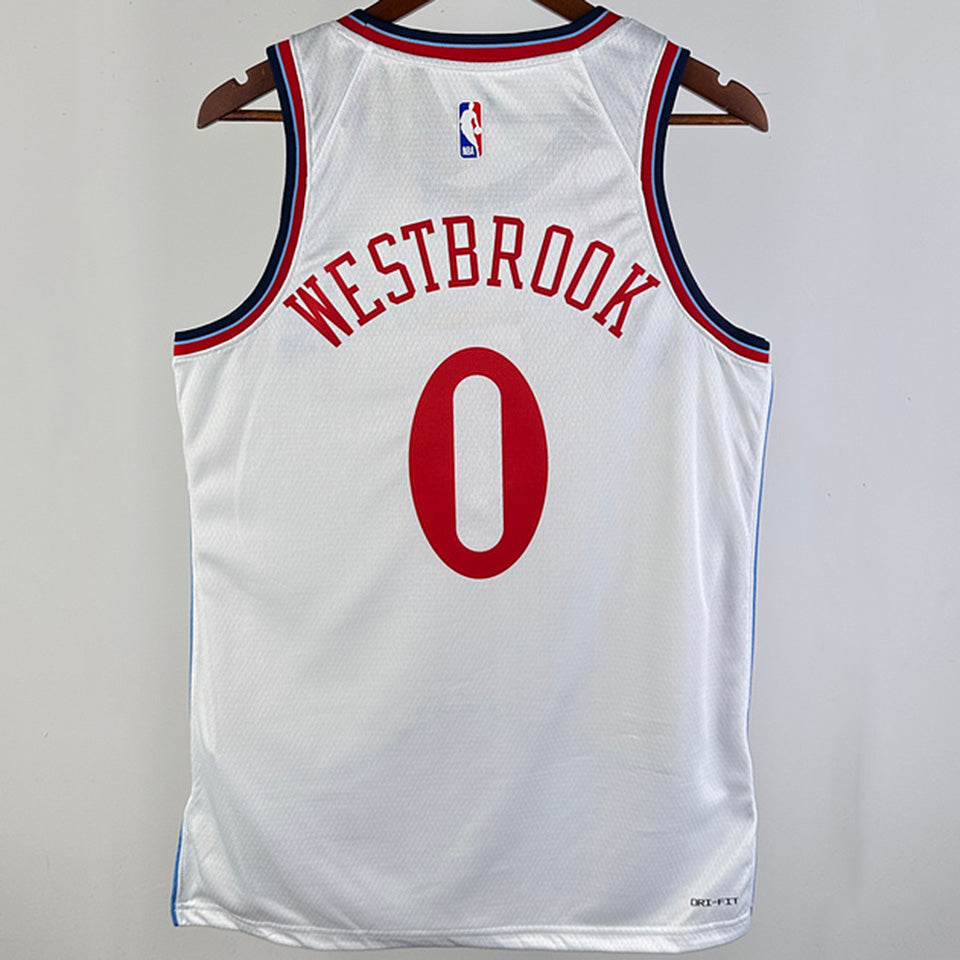 2024/25 Clippers WESTBROOK #0 White NBA Jerseys