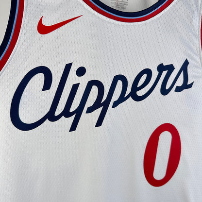 2024/25 Clippers WESTBROOK #0 White NBA Jerseys