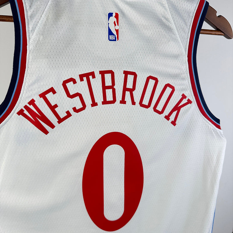 2024/25 Clippers WESTBROOK #0 White NBA Jerseys