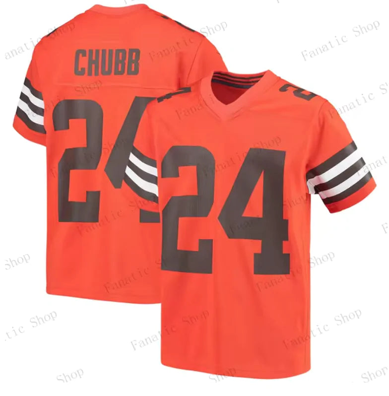 Cleveland Browns Chubb #24 NFL Jersey - Kids and Adults Jerseys