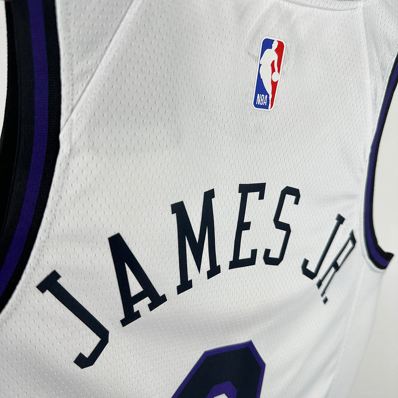 2025 Lakers JAMES JR. #9 White City Edition NBA Jerseys