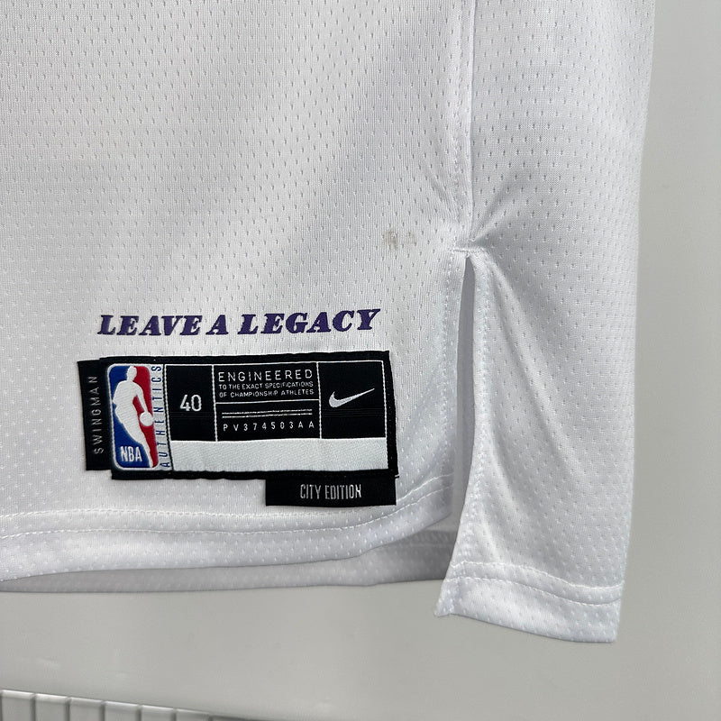2025 Lakers JAMES JR. #9 White City Edition NBA Jerseys