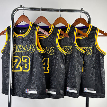 Lakers JAMES #23 Black Kids NBA Jersey