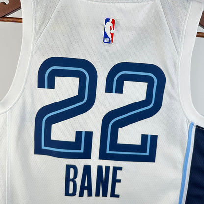 Memphis Grizzlies BANE #22 White NBA Jerseys Hot Pressed