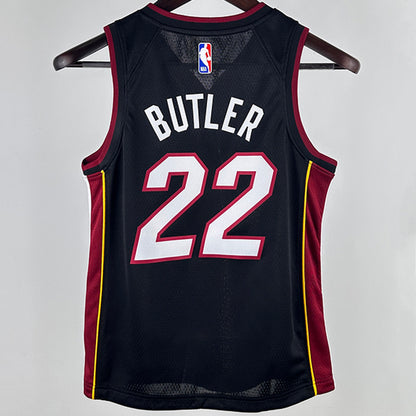 Miami Heat BUTLER #22 Black Kids NBA Jersey