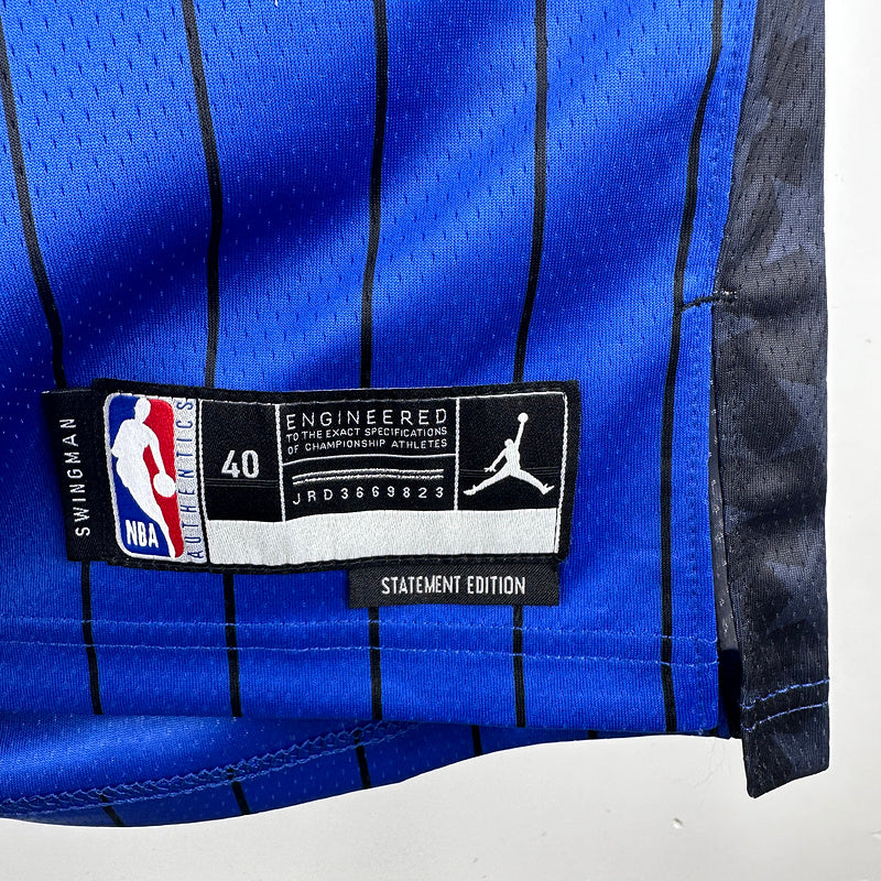 Orlando Magic WAGNER #22 Sapphire Blue NBA Jerseys Hot Pressed