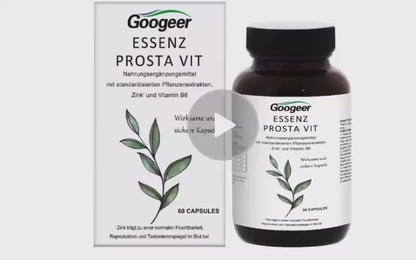 Googeer Prosta Vit Essenz Capsules – Zinc, Vitamin B6 & Standardized Herbal Complex for Men's Bladder Comfort, Testosterone Balance & Urinary Tract Health (60 Count)
