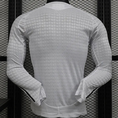 Real Madrid Home Long Sleeve Player Version Soccer Jersey