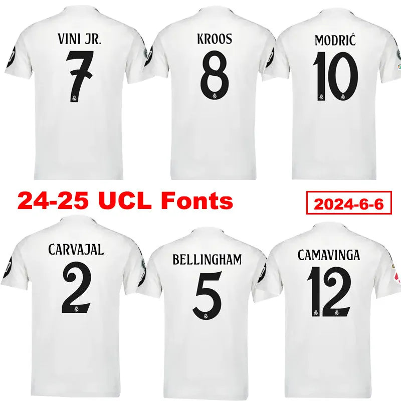 Real Madrid Home Long Sleeve Player Version Soccer Jersey