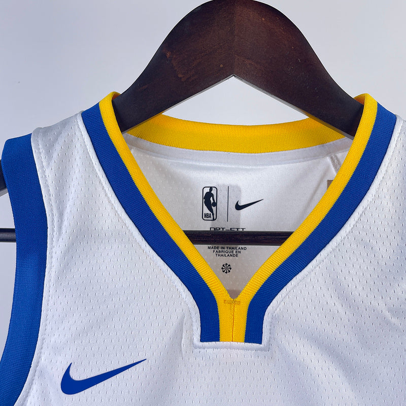 Golden State Warriors CURRY #30 White Kids NBA Jersey
