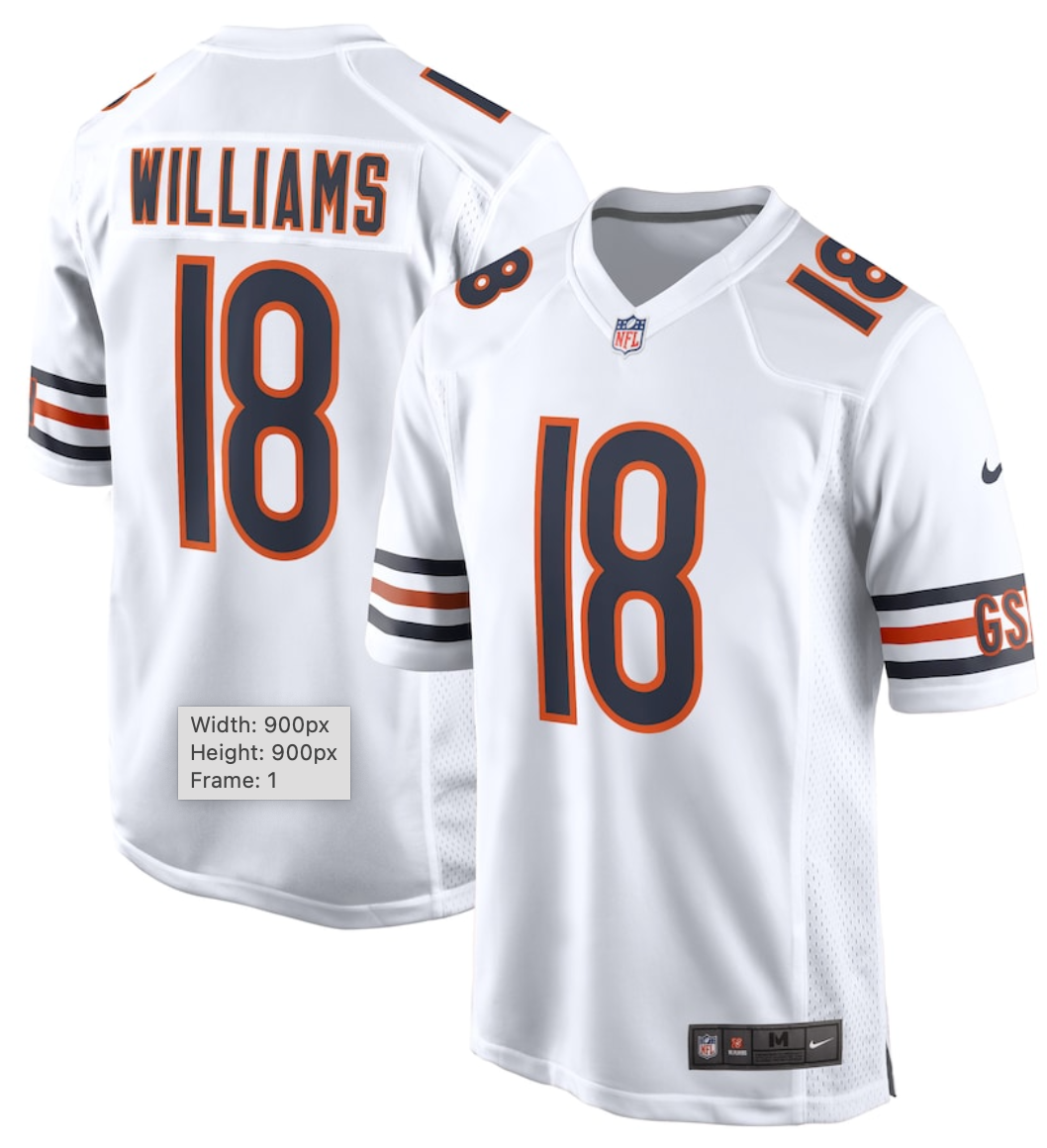 NFL Chicago Bears Williams, Odunze, Payton, Moore, Fields  and Customize Name/Number Jerseys - Quality Fabric Jersey